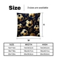 thumbnail image 5 of Football Elegant Velvet Throw Pillow Covers Set of 2 for Bed and Throw Pillows - 16x16, 18x18, 20x20 Inches with Unique Patterns for Home Decor and More, 5 of 6
