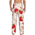 thumbnail image 3 of Goofa Cute Mushroom Printed Soft Pajama Pants for Men, Wide Leg Comfy Casual Lounge Yoga Pants-XX-Large, 3 of 9