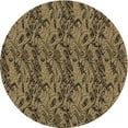 thumbnail image 1 of Ahgly Tapis d'Intérieur Lavable en Machine Carré Transitionnel Pérun Brun, 3 Pieds Carré, 1 of 7
