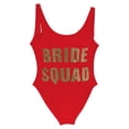thumbnail image 4 of WILLBEST Trajes de Baño Para Dama, Trajes de Baño Para Playa, Bodas, Fiestas, Cuello Redondo, Estampado de Letras, Sin Espalda, Traje de Baño de Verano de Color Puro, 4 of 4