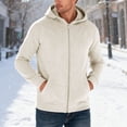thumbnail image 1 of MHFRRA Chaqueta con Capucha Informal para Hombre, Forrada para Exteriores, Otoño E Invierno Caqui, 1 of 7