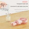 thumbnail image 4 of Portable Handhold Cooling Fan Spray USB Charging Mini Air Cooler Rechargeable(Pink), 4 of 6