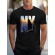 thumbnail image 1 of Camiseta Hombre GraphicMen's Creative Graphic Print Top - Casual Short Sleeve Crew Neck T-shirt for Summer Outdoor Activities Tee For Adult, Men, Women, Teen, Teenager, Adolescent, YouthFather's Day, 1 of 7