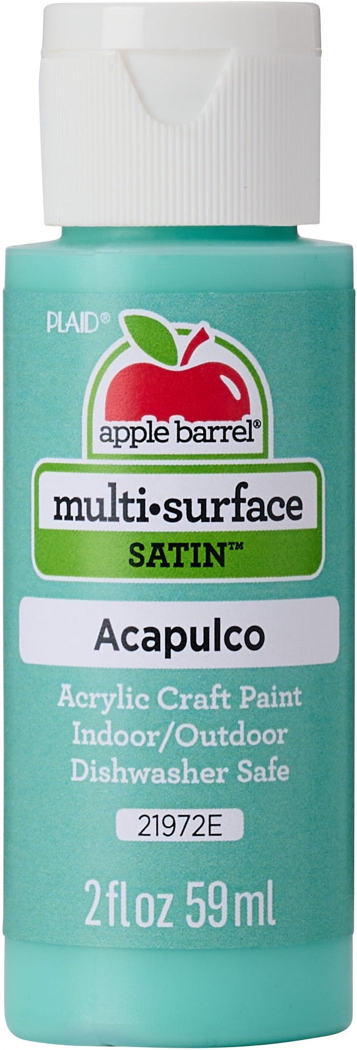 (3 pack) Apple Barrel Multi-Surface Acrylic Craft Paint, Satin Finish, Acapulco, 2 fl oz