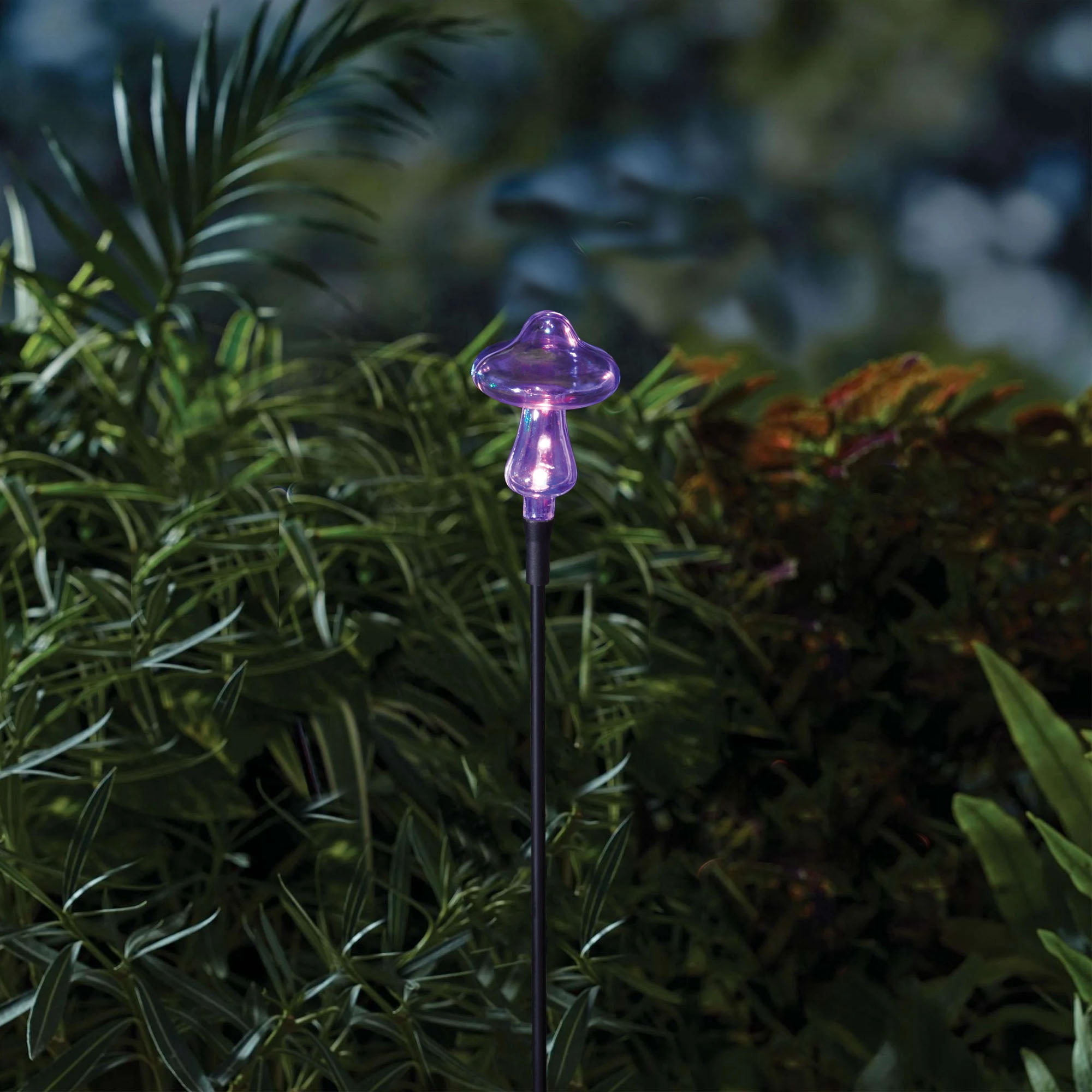Mainstays Solar Powered Color Changing LED Mushroom Acrylic Stake Light
