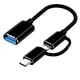 thumbnail image 1 of Cable Adaptador 2 en 1 USB 3.0 OTG Type-C -USB una USB 3.0 Convertidor de Interfaz para LíNea de Cable de Carga de TeléFono Celular - Negro, 1 of 6