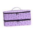 thumbnail image 1 of Bolsa para el cabello Soporte a prueba de polvo de gran capacidad para viajes de viaje de negocios púrpura, 1 of 7