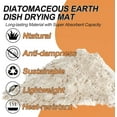 thumbnail image 4 of Stone Dish Drying Mat for Kitchen Counter x DirtDiatomaceous Earth Dish Mat Super Absorbent with Pad Sustainable Fast Dry for Kitchen Bathroom Vanity Top, 4 of 7