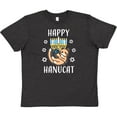 thumbnail image 3 of Inktastic Happy Hanucat with Menorah Youth T-Shirt, 3 of 5