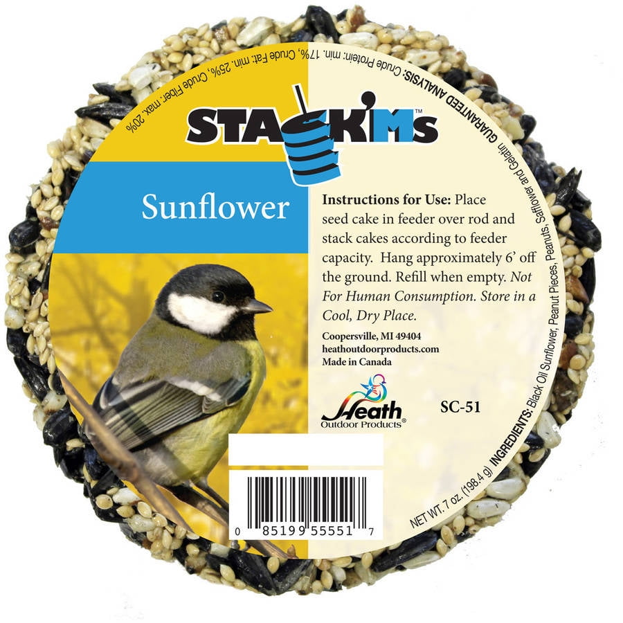 Heath Outdoor Products SC51 Seed Cake Stack'Ms Sunflower Wild Bird