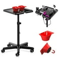 thumbnail image 2 of K-Salon Rolling Tray Cart with Magnetic Bowls Height-Adjustable Hair Styling Trolley, Multi-functional Mobile Station for Salon/Barbershop/Spa, 2 of 8