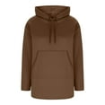 thumbnail image 5 of FDGIU Women's 2025 Oversized Hoodie Dress - Long Sleeve Tunic Sweatshirt with Pockets, Soft Fleece Fall Winter Clothes, 5 of 7
