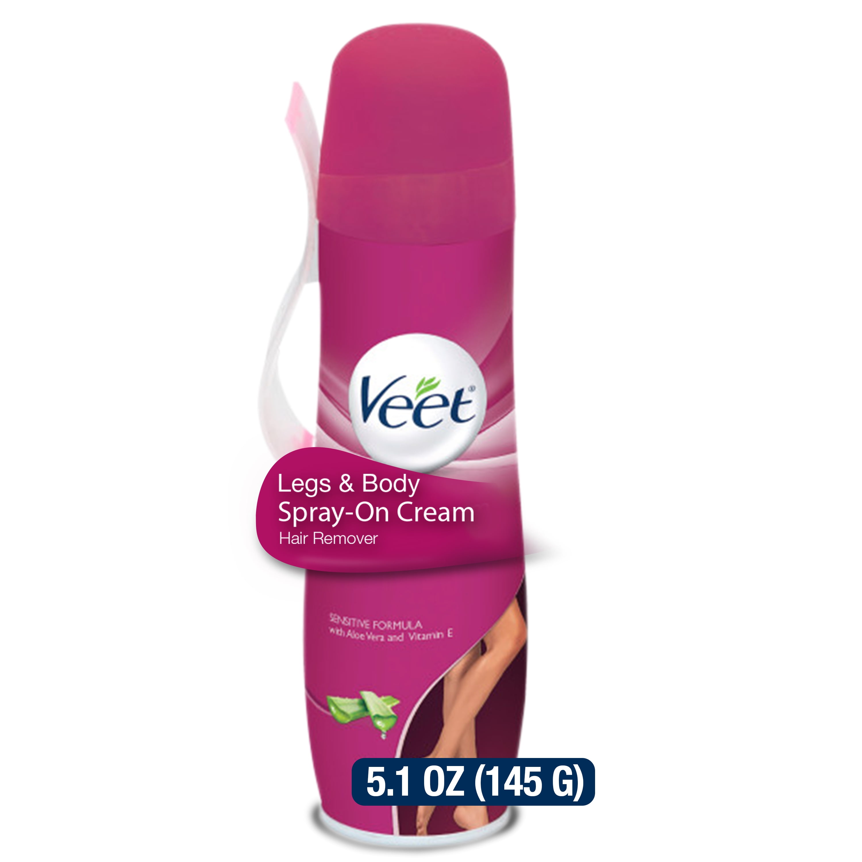 Hair Removal Cream VEET Legs & Body 3 in 1 Spray On Hair Removal