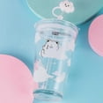 thumbnail image 3 of Botella de agua de vidrio de 480 ml con pajita (juego de 2) - HUOGUO, 3 of 5