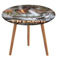 thumbnail image 1 of Leviatán-theme Fitted Round Tablecloths Elastic Edged Table Covers Waterproof Table Cloth for Kitchen Holiday Party Tables Decor 150cm, 1 of 6