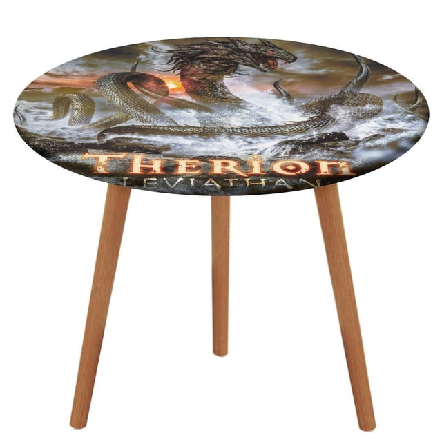 Leviatán-theme Fitted Round Tablecloths Elastic Edged Table Covers Waterproof Table Cloth for Kitchen Holiday Party Tables Decor 150cm