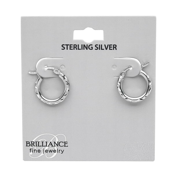 Cartilage Hoop Small Hoop Claire's Silver Hoops Brilliance Fine