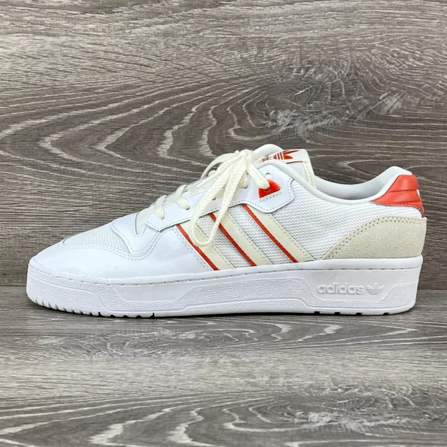 Mens Size 11 Ad-id-as Rivalry Low Shoes FZ6325 Cloud White/Preloved Red Sneakers