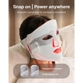 thumbnail image 6 of RENPHO Red Light Therapy Mask, 204 LEDs Cordless LED Face Mask, 2000mAh Rechargeable Battery, 3 Light Modes, 10-Min Timer, 850nm NIR Skincare Gift for Women Home Use, 6 of 9