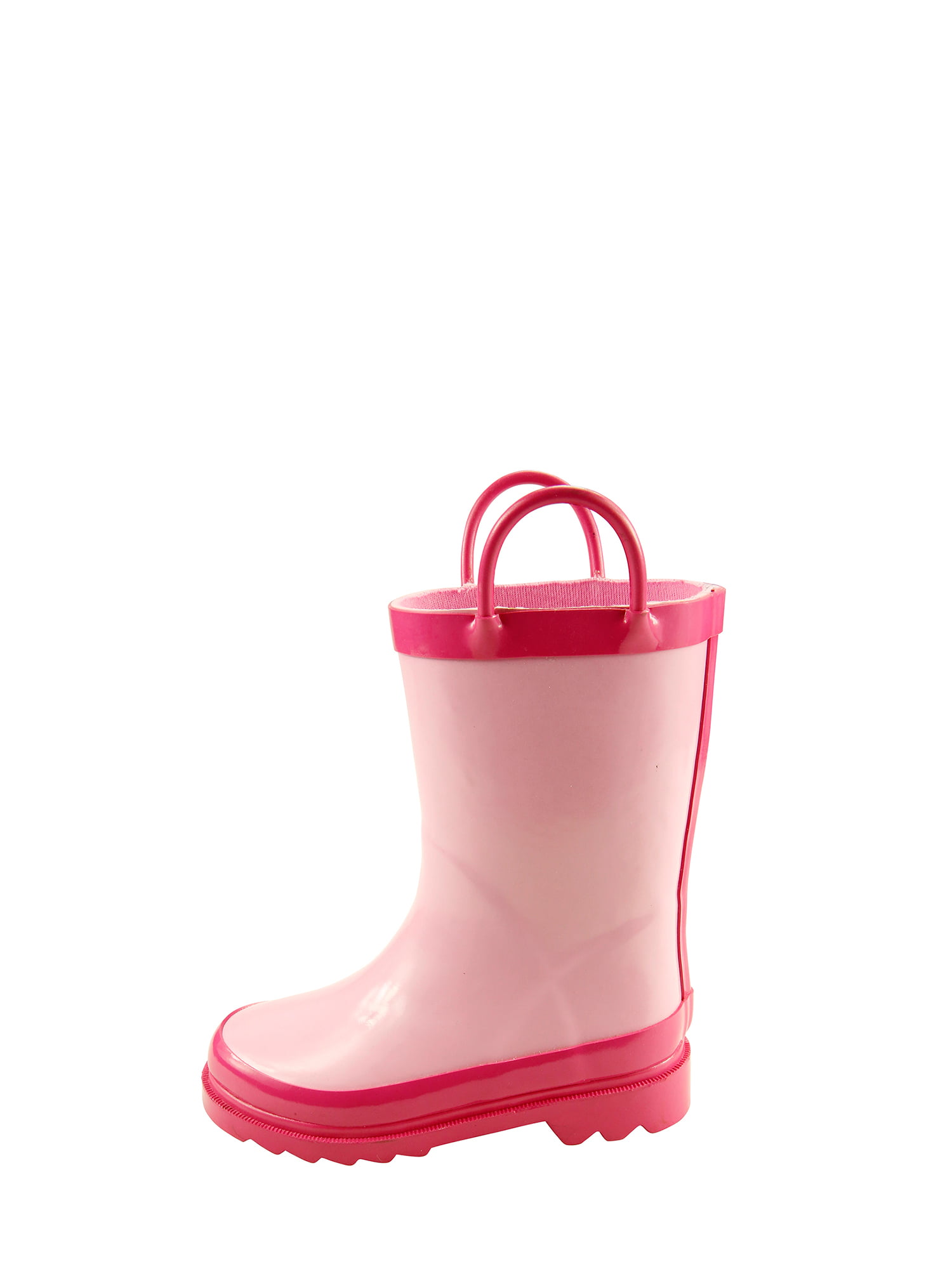 Kids Boys Girls Printed Pull Loops Wellies Shoes Boots 