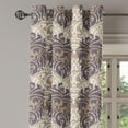 thumbnail image 3 of Ambesonne Grommet Curtain, , 50"x120", Umber Taupe Ivory, 3 of 5