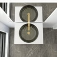 thumbnail image 6 of Scotch 14" Tempered Glass Circular Bathroom Vessel Sink in Brushed, 6 of 11