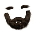 thumbnail image 4 of Conjunto De Cejas Y Barba Postizas, Disfraz De Bigote Para Actuación, Cosplay, Festivo, Marrón, 4 of 7
