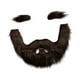 thumbnail image 4 of Conjunto de barba y cejas postizas, vello facial postizo, accesorio de disfraz, decoración para Marrón, 4 of 7