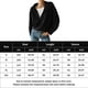 thumbnail image 2 of Abrigo Suéter de media cremallera para mujer, suéter suelto informal, suéter holgado y acogedor, prendas de vestir Cgtredaw Negro T XXL para Mujer, 2 of 6