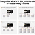 thumbnail image 6 of Power Queen Battery Balancer 48V (4*12V) Battery Equalizer for 24V/36V/48V Batteries Bank, Supports for LiFePO4/ Lead Acid/Gel/AGM/SLA Perfect for RV Solar Home Off Grid, 6 of 7