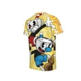 thumbnail image 5 of Youth The Cuphead Show T Shirts 3D Printed Short Sleeve Tee Shirt for Boys Girls, 5 of 7