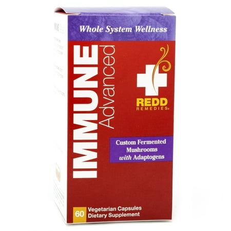 Redd Remedies - Immune Advanced, Long-Term Support for a Healthy Immune System and Stress Response, Dandelion Root, Schisandra, Cordyceps, 60 Vegetarian Capsules (30