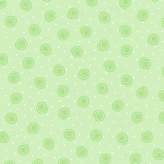 Green Squiggle Flannel-1/4 yard