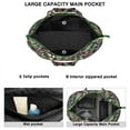 thumbnail image 2 of Romantic Floral Print Weekender Bag, Large Capacity Carry-On Tote with Secure Zipper Closure for Women, 2 of 4