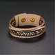 thumbnail image 2 of Pulsera de tejido retro multicapa de moda para hombres y mujeres Accesorio de joyería simple (Beige), 2 of 3