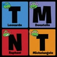 thumbnail image 2 of Girl's Teenage Mutant Ninja Turtles Colorful Turtle Elements Portraits Graphic Cropped T-Shirt Black Small, 2 of 3