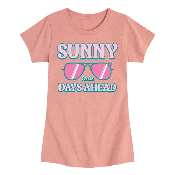 Barbie - Sunny Days Ahead - Fancy Shades - Toddler And Youth Girls Raglan Graphic T-Shirt