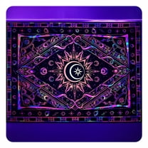 LAMIRO Tapestries for Bedroom Aesthetic Room Decor Wall Tapestry Blacklight Tapestry Uv Reactive Black Light Posters with 5 Free Tapestry Hanger