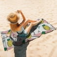 thumbnail image 4 of Microfiber Beach Towel – Quick Dry Lightweight Sand Free Oversized Large Towel Accessories Travel Must Have Swim Pool Yoga Camping Gear Summer Cruise Ship Essentials Cloud Compact Sandproof Item Gift, 4 of 7