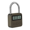 thumbnail image 1 of Metal Timer Lock LCD Display Timed Padlock Multi Function Electronic Time 99 Hour Timing Lock With Built-in Smart Chip, 1 of 12