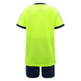 thumbnail image 6 of HULIJA Kids Boys Sports Shorts Sets Football Basketball Uniform Short Sleeves T-Shirt Shorts Fluorescent Green 4XS, 6 of 8
