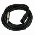 thumbnail image 2 of QUEST -15Ft Xlr 3-Pin Male To 6.35Mm 1/4" Stereo Cable Mono Shielded Speaker Cable Cord, 2 of 6