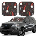 thumbnail image 2 of Uemuo Cute Christmas Gnomes Printed 2 PCS Car Windshield Sun Shade, Auto Sun Heat and UV Rays Blocker, Foldable Automotive Front Window Sunshade Protector, 2 of 7