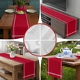 thumbnail image 6 of Pure Red Table Runner 70 Inches Long, Simple Solid Color Cotton Linen Table Runners Dresser Scarves, Decorative Fabric Tabletop Scarf Furniture Cover for Home Dinner Party 13"x70", 6 of 8