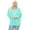 Aqua, variant on Women's Plus Size Dolman Long Sleeve Solid Loose Fit Tunic Top