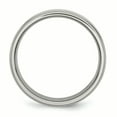 thumbnail image 2 of Titanium Ridged Edge 7mm Polished Band Ring 7.5 Size, 2 of 6