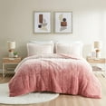 thumbnail image 3 of Full/Queen Ombre Shaggy Long Fur Comforter Mini Set, 3 of 4
