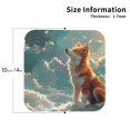 thumbnail image 2 of Naloa Starry Sky Cloud Fox Coasters for Set of 4 - PU Leather Coasters, Coasters for Table Cup Tea Coffee Beer, Decorative for Kitchen Homedecor (Round), 2 of 6