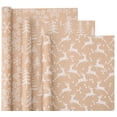 thumbnail image 2 of Papel de regalo navideño WRAPAHOLIC Kraft, 3 rollos, 43 x 305 cm, 2 of 7