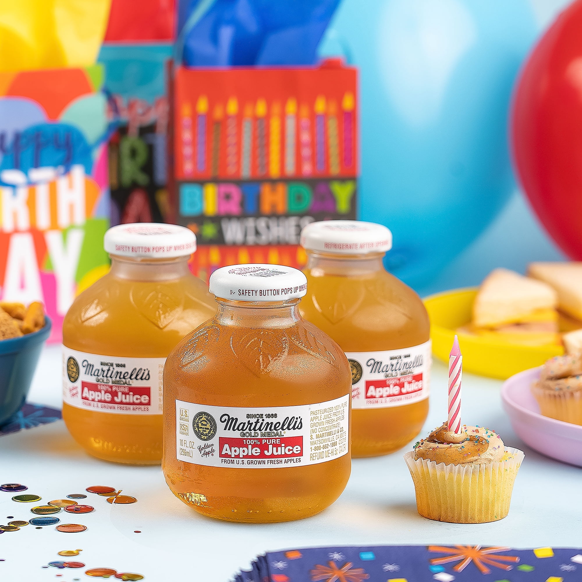 Pack of 6, Martinelli Gold Medal Apple Juice, 40 fl oz